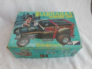 Vintage Mpc 1969 Barnabas Collins Vampire Van Model Kit Dark Shadows Dan Curtiss
