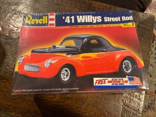 Revell 1941 41 Willys Street Rod Model Car 1:25 Open Box W/some Bags
