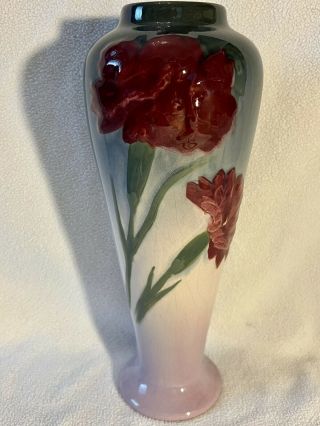 Weller Etna 11” Vase C1900 Edwardian Art Nouveau American Art Pottery
