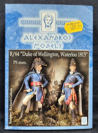 Alexandros Models R/64 75mm Duke Of Wellington Waterloo 1815 Metal Figure