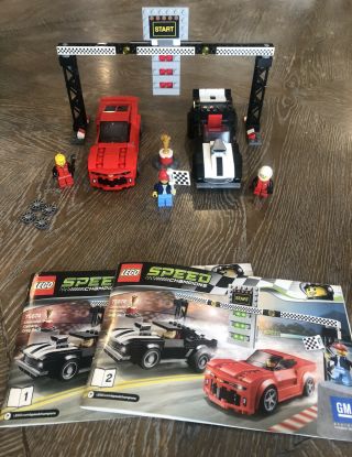 Lego Speed Champions 75874 Chevrolet Camaro Drag Race 99 Complete No Box