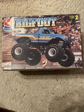 1993 Amt Ertl Bigfoot Monster Truck Ford Racing 1:25 Model Kit 8149 -
