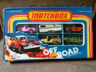 Matchbox Off The Road Carry Case Gift Set