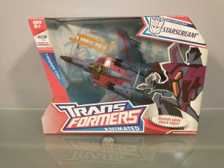 Transformers Animated Decepticon Starscream Action Figure Voyager Class Misb