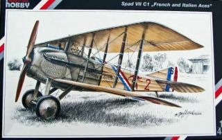 Jz483 Special Hobby 1:48 Spad Vii C1 " French And Italian Aces " Kit