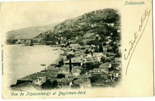 Austria Levante Turkey 1902 Postcard Trebizonde Stamped To Italy