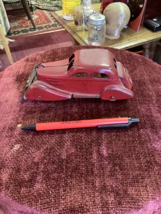 Vintage 1930s Wyandotte Pressed Steel Red Lasalle Sedan Toy Car