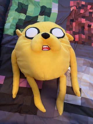 Adventure Time Cartoon Network Jake 20” Plush With Tag