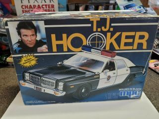 Vintage Mpc " T.  J.  Hooker " Model Kit Started.  1982.