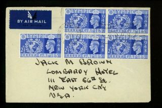 Postal History Great Britain Scott 271 - 274 Olymipcs 1948 London Special Cancel