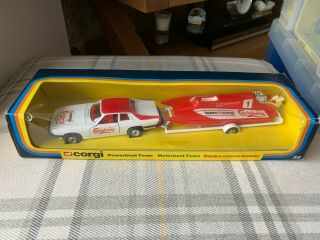 Corgi Toys Gift Set 38 Carlsberg Xjs & Speedboat - Mib