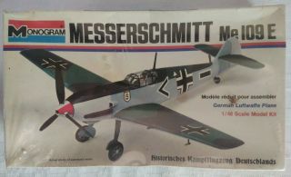 Messerschmitt Me 109 E Monogram Maquette 1/48 Ref 6800
