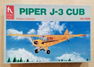 72 - 1586 Hobbycraft 1/48 Scale Piper J - 3 Cub / L - 4 Grasshopper Plastic Model Kit