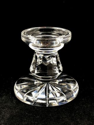 Waterford Crystal Single Light Candlestick Candle Holder 3 1/2