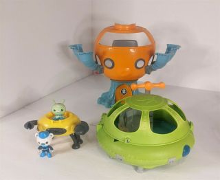 Octonauts Octopod Gup D Mission Vehicle And Launch & Explore Octo - Lab W/ Figures