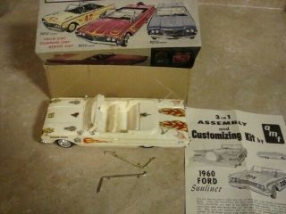 Vintage Model Kit Amt 3 In 1 Build 1960 Ford Convertible