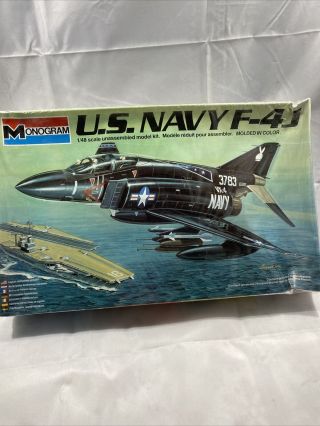 Monogram Us Navy F - 4j 1/48 5805 Model Kit