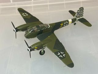 Messerschmitt Me.  410,  1/72 scale,  built & finished for display,  good.  (A) 2