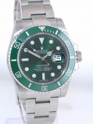 STICKERS Rolex submariner Hulk 116610LV Green Dial Ceramic Watch Box 3