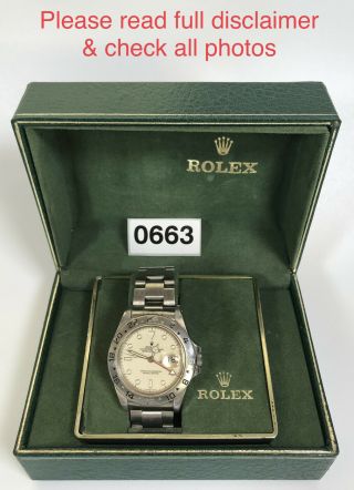 1984 Rolex Explorer Ii Gmt Ref.  16550 Automatic 40mm Cream Dial Runs & Keeps Time