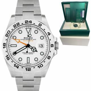 2021 Rolex Explorer Ii 42mm Polar White Stainless Date Watch 216570