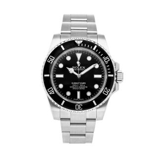 Rolex Submariner No Date Auto 40mm Steel Mens Oyster Bracelet Watch 114060
