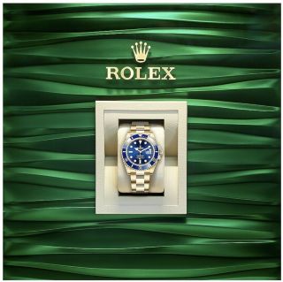 Rolex Unwornsubmariner Ceramic 126618lb 41mm 18k Yellow Gold Sunburst Blue Dial