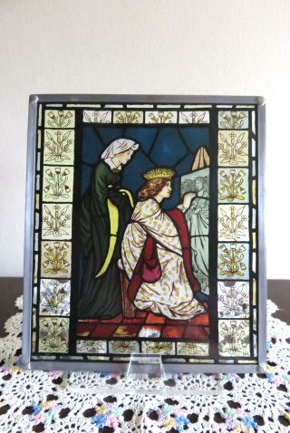 Vintage Design Toscano Glassmasters A King’s Honeymoon Stained Glass