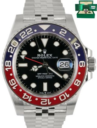 2020 Rolex Gmt Master Ii Pepsi Jubilee Blue Red Steel 126710 Blro Watch