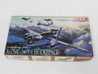 1/72 Dragon Dml German Wwii Ar234c - 3 W/ V - 1 Huckepack Plastic Model Kit 5011