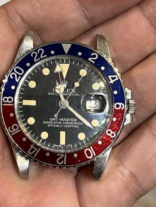 Vintage Rolex Gmt - Master 1675 " Pepsi " Jubilee ￼band Box And ￼￼￼￼paper ￼