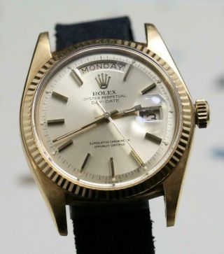 1974 Rolex 1803 President Day - Date 18k Solid Yellow Gold Non Quick Set