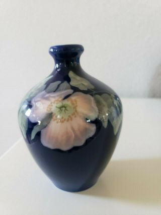 Vintage Royal Copenhagen Denmark Blue Flower Vase 353 396