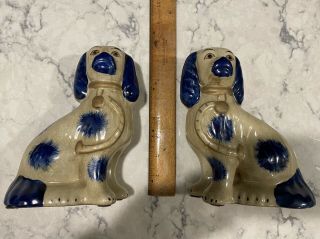 Pair Staffordshire Style Mantle Dogs - Yfsl Made In China