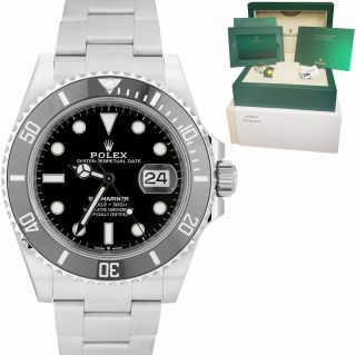 Dec.  2021 Rolex Submariner 41 Date Steel Black Ceramic Watch 126610 Ln