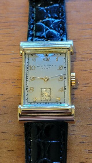 Patek Philippe Mens 18k Gold Watch Vintage