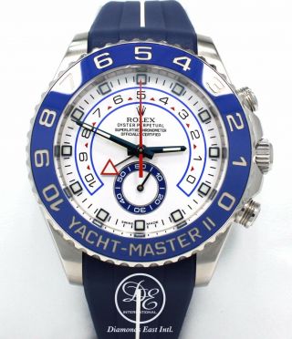 Rolex Yacht Master Ii 116680 44mm Steel Oyster & Rubber B Watch