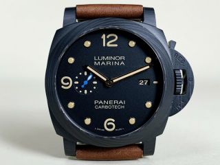Rare Panerai Pam00661 Pam 661 Luminor 1950 3 Days Carbotech Watch In Full Set