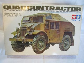 Vintage Collectible Tamiya Plastic Wwii Military Model Kit 1/35 Scale