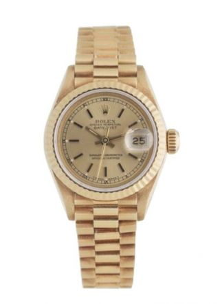 Rolex Ladies Datejust 18k Yellow Gold 69178,  Women’s 26mm Watch