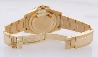 Rolex GMT - Master 2 Ceramic Green Dial 116718 Yellow Gold Chromalight Watch 2