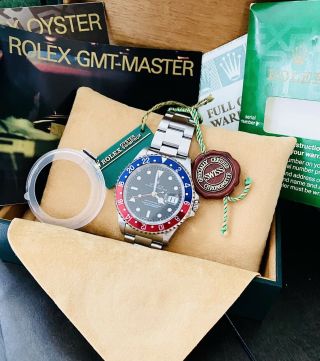 Men’s Stainless 1997 Rolex Gmt - Master Ii Pepsi 40mm Ref.  16710 Box & Papers