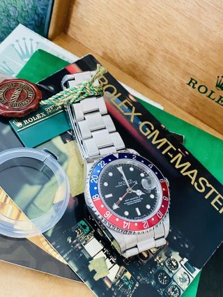 Men’s Stainless 1997 Rolex GMT - Master II Pepsi 40mm Ref.  16710 Box & Papers 3
