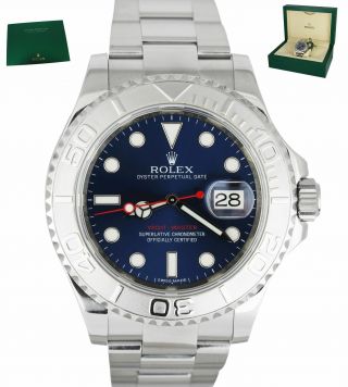 Rolex Yacht - Master 116622 Blue Platinum Stainless Steel 40mm Oyster Watch