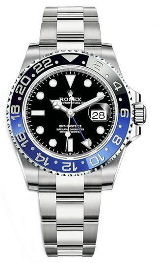 Rolex Oyster Perpetual Date Gmt - Master Ii Oystersteel Men’s Watch,  126710 Blnr