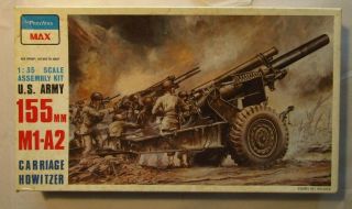 1/35 Peerless Max Us Army 155mm M1 - A2 Carriage Howitzer Model Kit 3502 Open Box