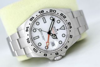 Rolex Explorer Ii - 216570 White Dial Gmt Automatic Watch (2014)