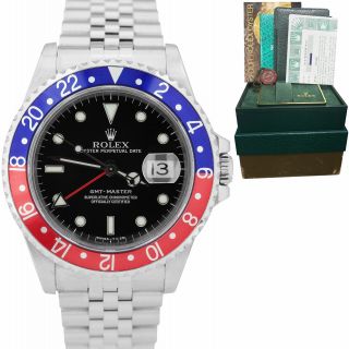 Unpolished Rolex Gmt - Master 40mm Pepsi Jubilee Watch Tritinova Dial 16700 B,  P