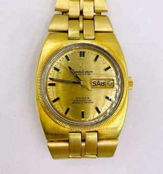 Omega Constellation 168.  045 18k Gold Dial 36mm Automatic Watch Vintage