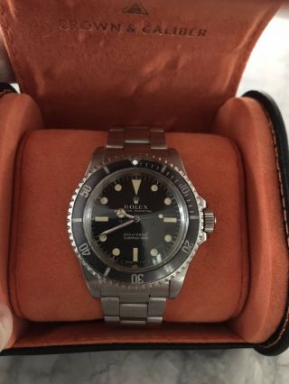 1968 Vintage Rolex Submariner,  Meters First Dial,  Reference 5513,  Serial 1.  8m